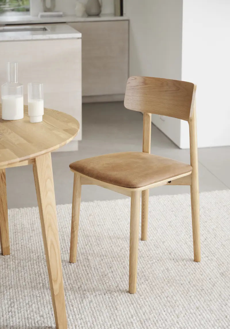 Rowico Home Wolcott Dining Chair Set of 2 Oak/Brown 17.7x19.3x33.1 in