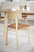 Rowico Home Wolcott Dining Chair Set of 2 Oak/Brown 17.7x19.3x33.1 in