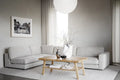 Rowico Home Duncan Corner Sofa 2+3-Seater Open End Left Robin #01 Light Grey 345x216x78 cm