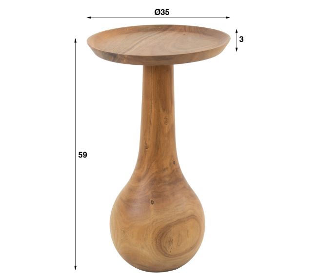 ZI Ava Side Table Natural