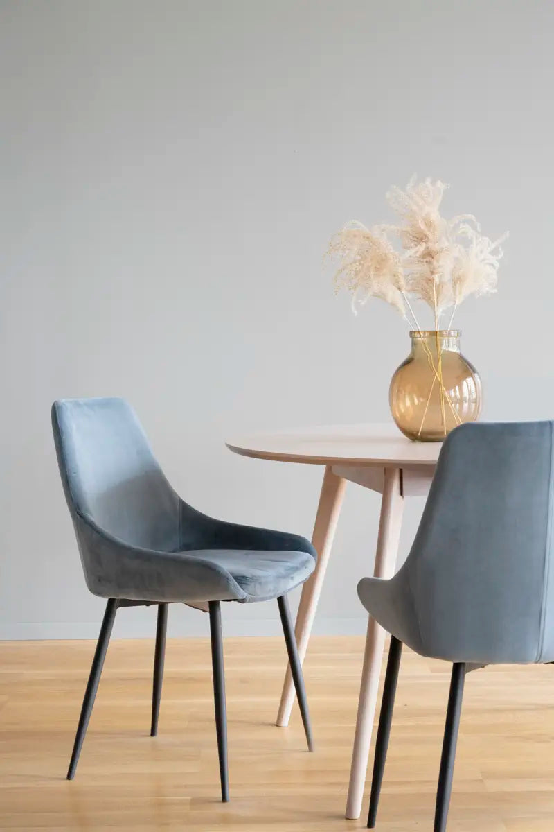 Sierra Dining Chair Blue Velvet
