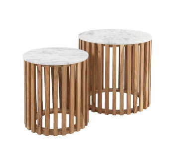 ZI Sunset Side Table White