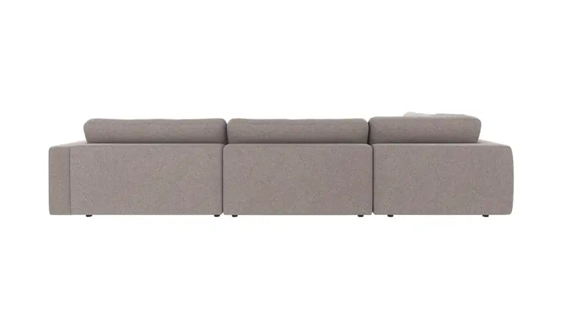 Rowico Home Duncan Corner Sofa 2+3-Seater Open End Left Brenda #7 Grey-Beige 345x233x78 cm