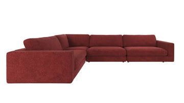 Rowico Home Duncan Corner Sofa 2+3-Seater Anna #8 Red 345x233x78 cm