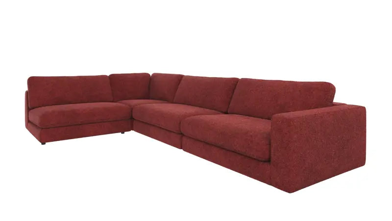 Rowico Home Duncan Corner Sofa 2+3-Seater Open End Left Anna #8 Red 345x216x78 cm