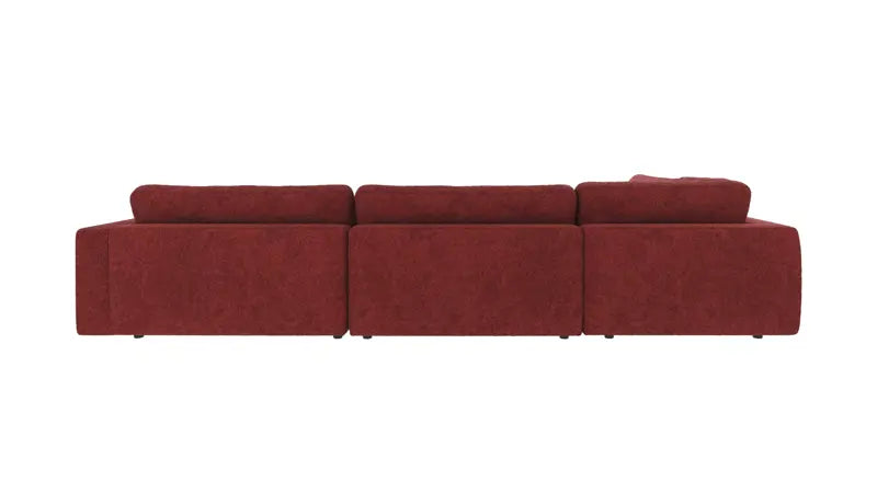 Rowico Home Duncan Corner Sofa 2+3-Seater Open End Left Anna #8 Red 345x216x78 cm