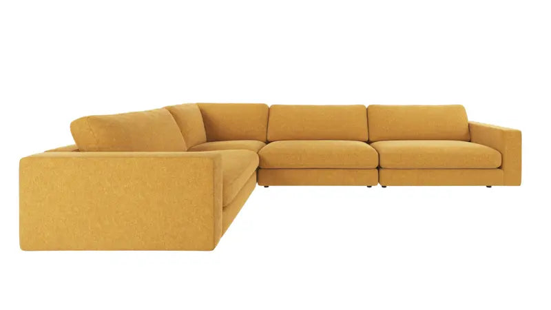Rowico Home Duncan Corner Sofa 2+3-Seater Brenda #68 Yellow 345x233x78 cm