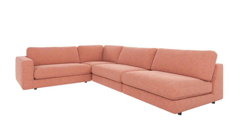 Rowico Home Duncan Corner Sofa 2+3-Seater Open End Right Brenda #52 Red 325x230x78 cm