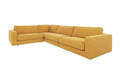 Rowico Home Duncan Corner Sofa 2+3-Seater Brenda #68 Yellow 345x233x78 cm