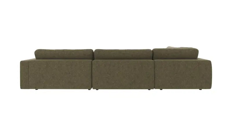 Rowico Home Duncan Corner Sofa 2+3-Seater Open End Left Brenda #77 Green 345x216x78 cm