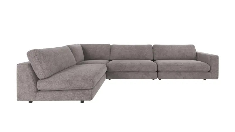 Rowico Home Duncan Corner Sofa 2+3-Seater Open End Left Greg #18 Grey 345x216x78 cm