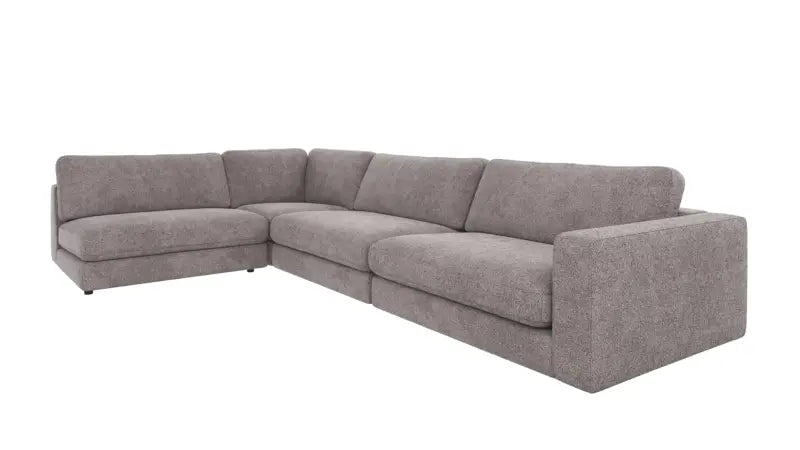 Rowico Home Duncan Corner Sofa 2+3-Seater Open End Left Greg #18 Grey 345x216x78 cm