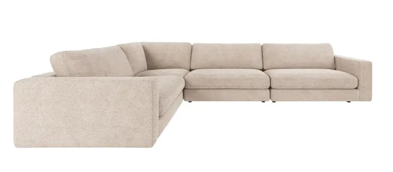 Rowico Home Duncan Corner Sofa 2+3-Seater Open End Left Robin #01 Light Grey 345x233x78 cm