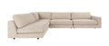 Rowico Home Duncan Corner Sofa 2+3-Seater Open End Left Robin #01 Light Grey 345x216x78 cm