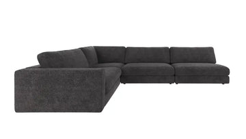 Rowico Home Duncan Corner Sofa 2+3-Seater Open End Right Robin #66 Dark Grey 325x230x78 cm