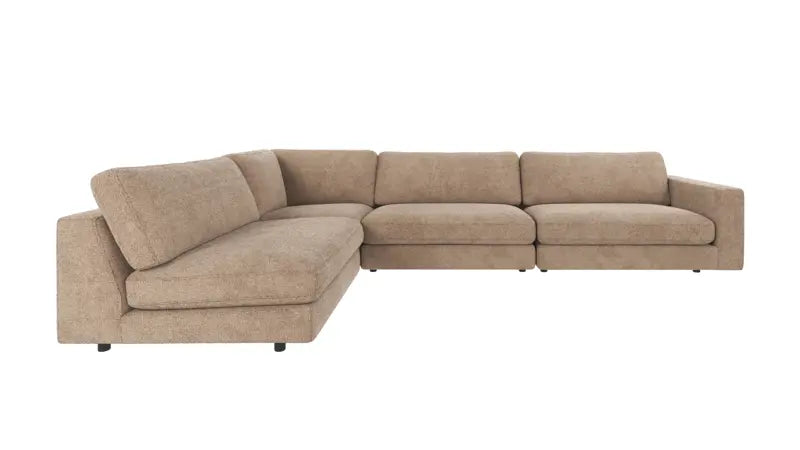 Rowico Home Duncan Corner Sofa 2+3-Seater Open End Left Robin #109 Grey-Beige 345x216x78 cm