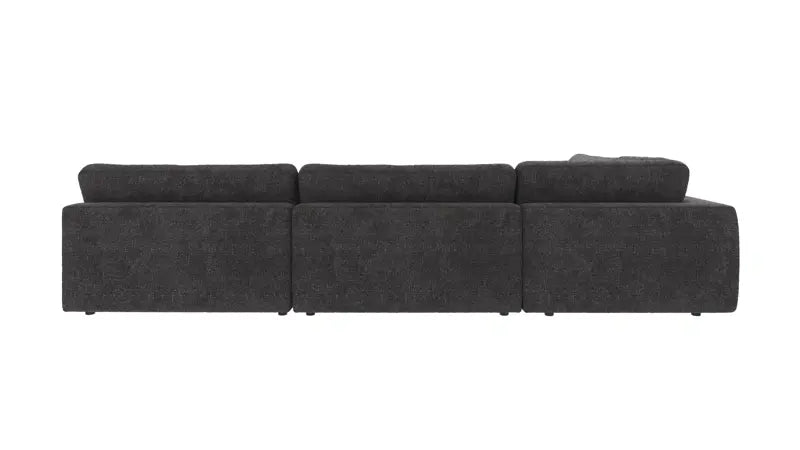 Rowico Home Duncan Corner Sofa 2+3-Seater Open End Right Robin #66 Dark Grey 325x230x78 cm