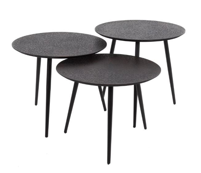 ZI Metallic Coffee Table Round Black