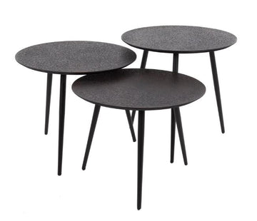 ZI Metallic Coffee Table Round Black
