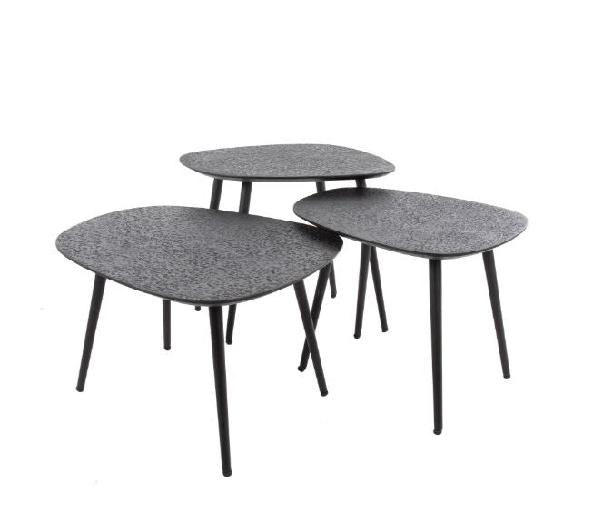 ZI Metallic Coffee Table Kidney Black