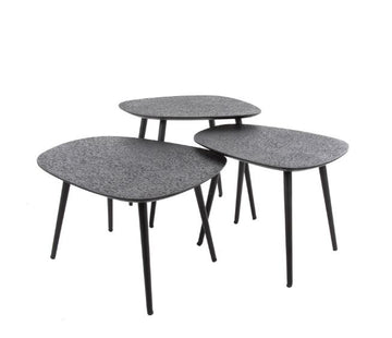 ZI Metallic Coffee Table Kidney Black