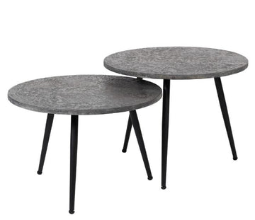 ZI Metallic Coffee Table Round Grey