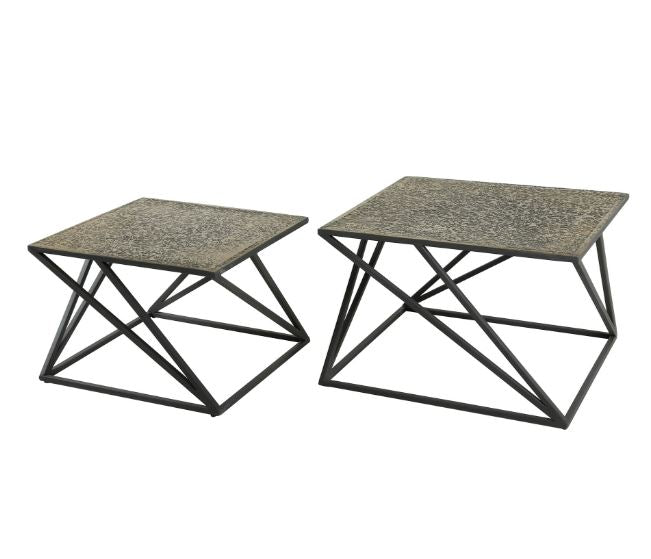ZI Metallic Coffee Table Square Antique Bronze