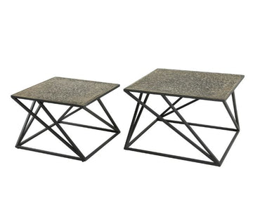 ZI Metallic Coffee Table Square Antique Bronze