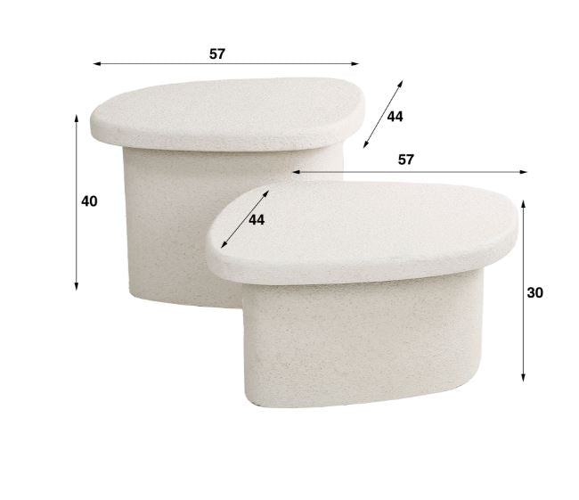 ZI Stone Organic Coffee Table Small Natural