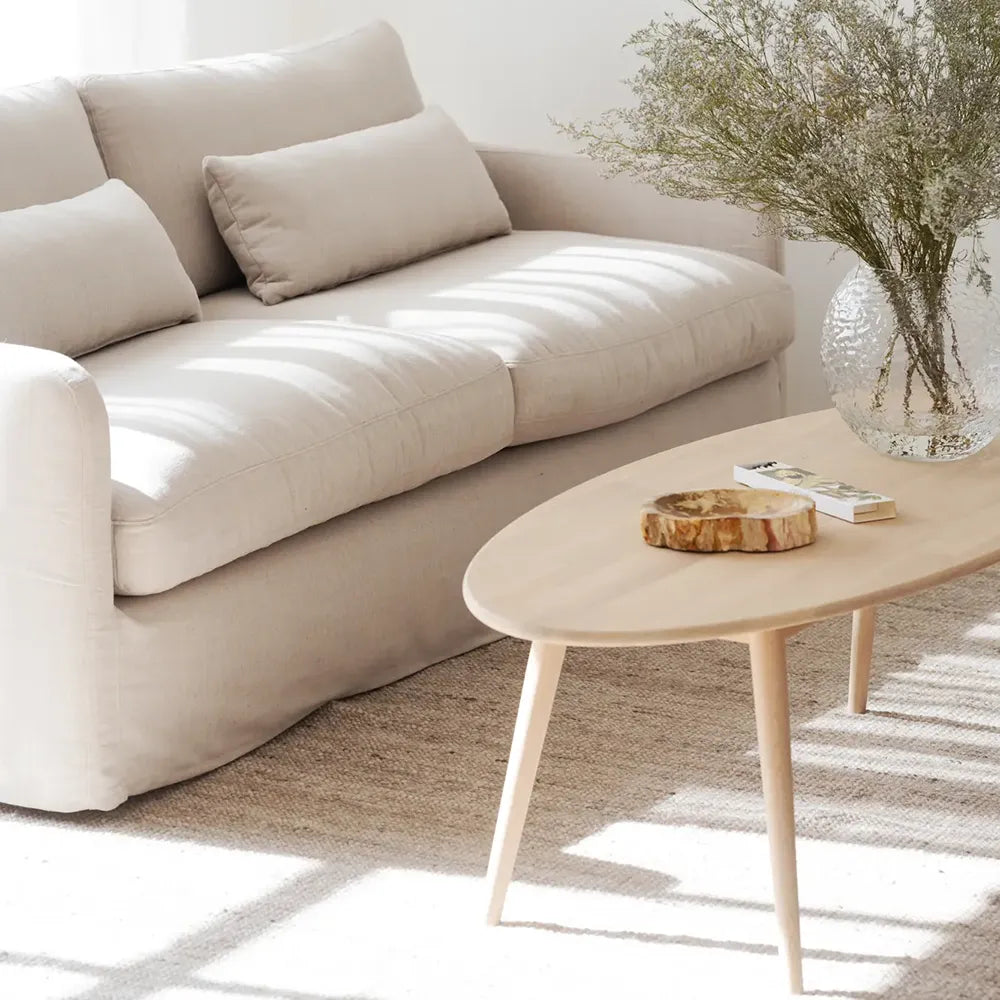 Tompkins Coffee table, Whitewash, 150x60 cm