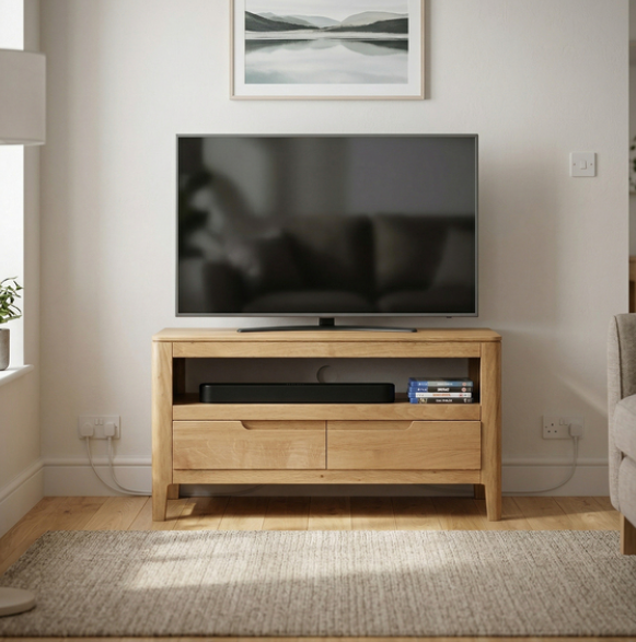 Dunmore Oak Small TV Unit