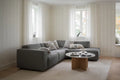 Rowico Home Elroy Corner Sofa 2.5+2.5-Seater Open End Right Bermuda #803 Grey 282x218x70 cm