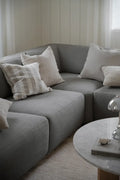 Rowico Home Elroy Corner Sofa 2.5+2.5-Seater Open End Right Bermuda #803 Grey 282x218x70 cm