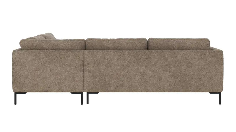 Rowico Home Corwin Corner Sofa 2.5+2.5-Seater Open End Right Anna #6 Dark Beige 266x226x83 cm