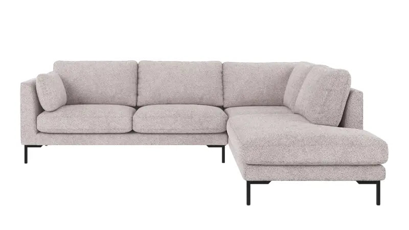 Rowico Home Corwin Corner Sofa 2.5+2.5-Seater Open End Right Anna #15 Light Grey 266x226x83 cm