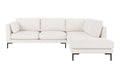 Rowico Home Corwin Corner Sofa 2.5+2.5-Seater Open End Right Alice #101 White 266x226x83 cm