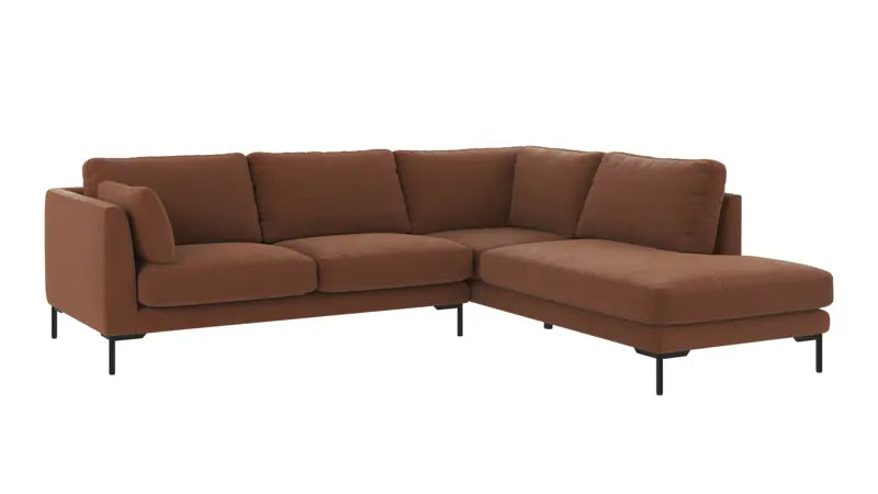 Rowico Home Corwin Corner Sofa 2.5+2.5-Seater Open End Right Rita #96 Red 266x226x83 cm