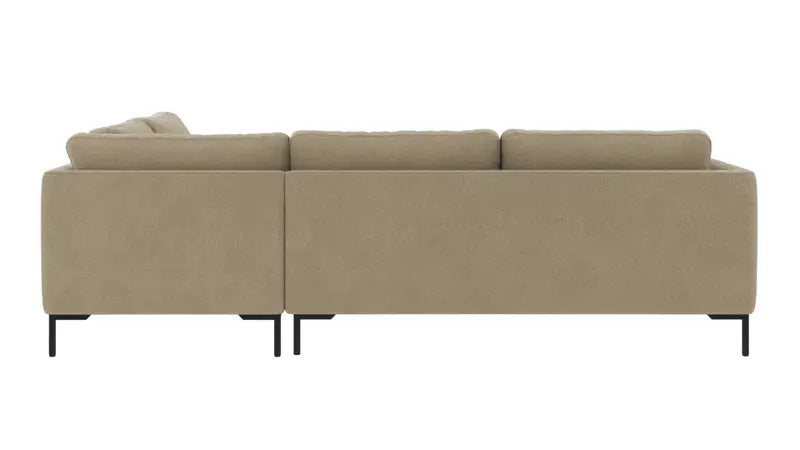 Rowico Home Corwin Corner Sofa 2.5+2.5-Seater Open End Right Rita #109 Dark Beige 266x226x83 cm