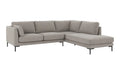 Rowico Home Corwin Corner Sofa 2.5+2.5-Seater Open End Right Rita #167 Light Grey 266x226x83 cm