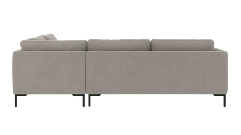 Rowico Home Corwin Corner Sofa 2.5+2.5-Seater Open End Right Rita #167 Light Grey 266x226x83 cm