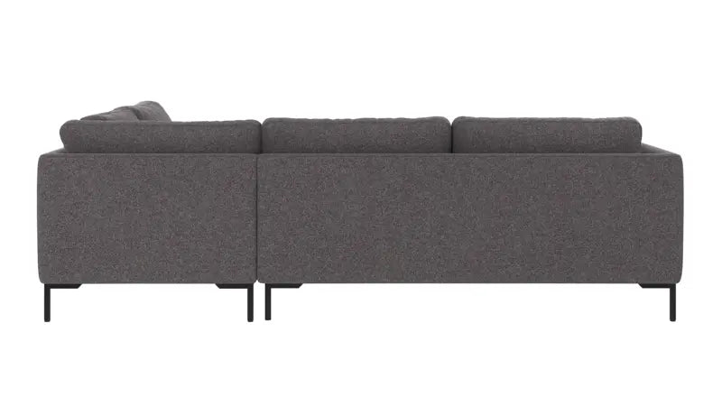 Rowico Home Corwin Corner Sofa 2.5+2.5-Seater Open End Right Brenda #18 Dark Grey 266x226x83 cm