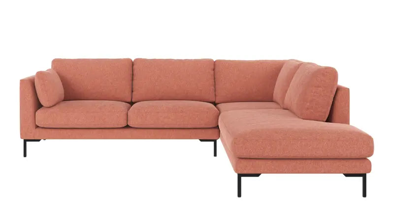 Rowico Home Corwin Corner Sofa 2.5+2.5-Seater Open End Right Brenda #52 Red 266x226x83 cm