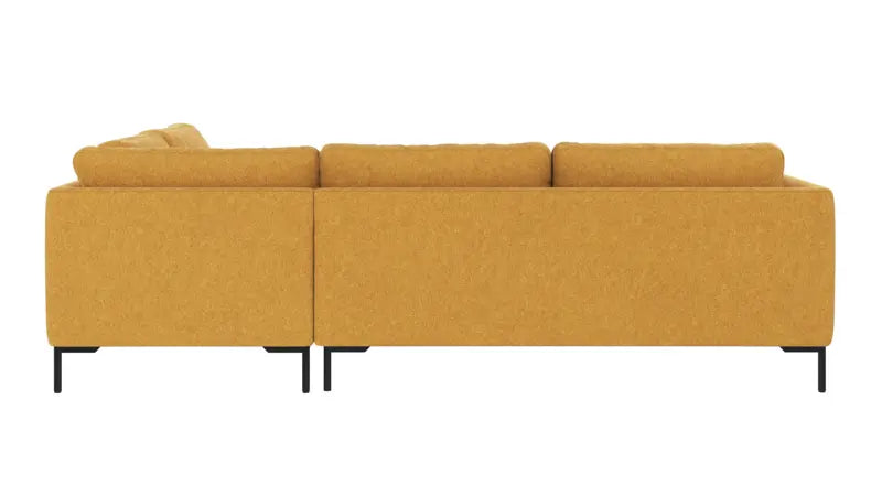 Rowico Home Corwin Corner Sofa 2.5+2.5-Seater Open End Right Brenda #68 Yellow 266x226x83 cm