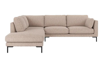 Rowico Home Corwin Left Open End Corner Sofa 2.5+2.5-Seater Alice #01 Light Beige 266x226x83 cm