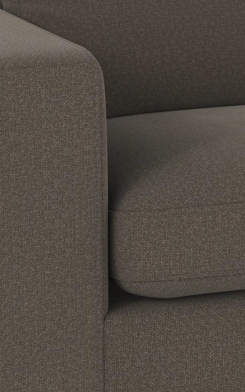 Rowico Home Duncan Corner Sofa 2+3-Seater Rita #108 Medium Grey 345x233x78 cm