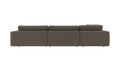 Rowico Home Duncan Corner Sofa 2+3-Seater Rita #108 Medium Grey 345x233x78 cm