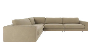 Rowico Home Duncan Corner Sofa 2+3-Seater Rita #109 Dark Beige 345x233x78 cm