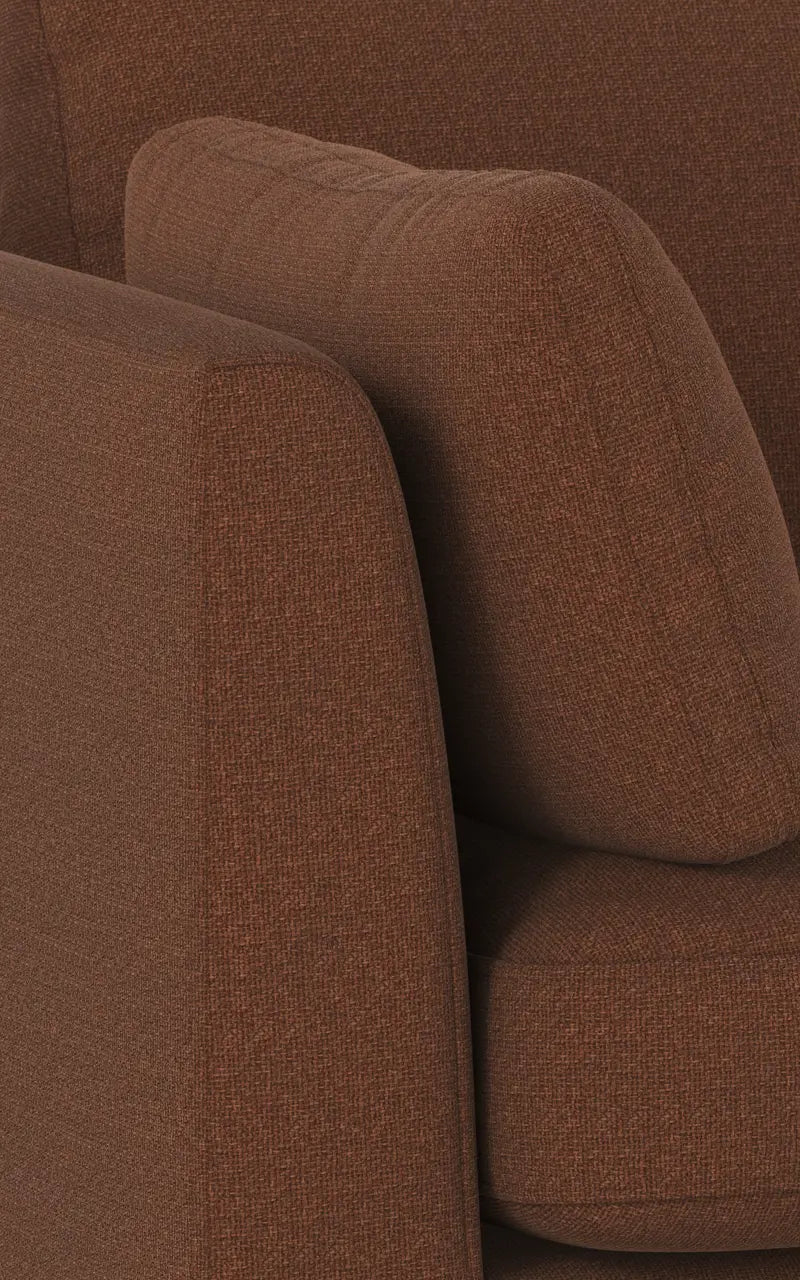 Rowico Home Corwin Corner Sofa 2.5+2.5-Seater Open End Right Rita #96 Red 266x226x83 cm