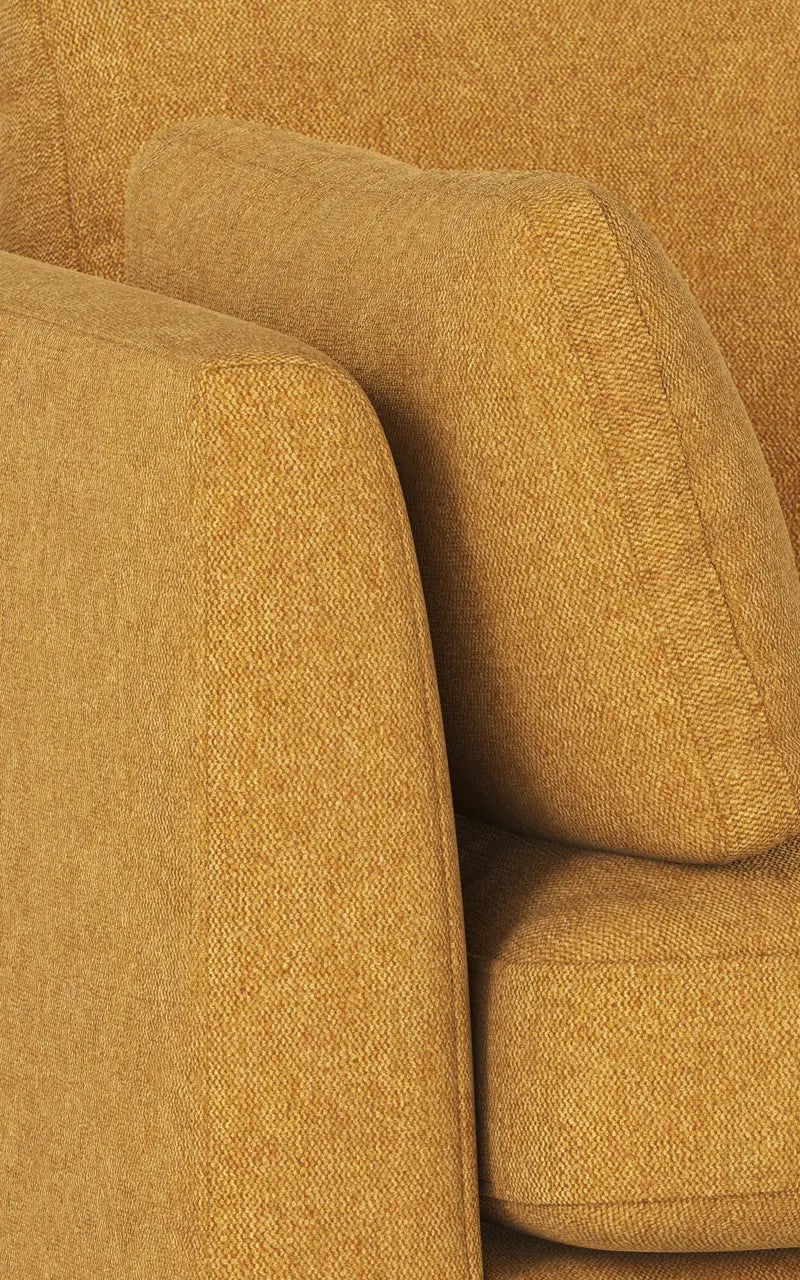 Rowico Home Corwin Corner Sofa 2.5+2.5-Seater Open End Right Brenda #68 Yellow 266x226x83 cm