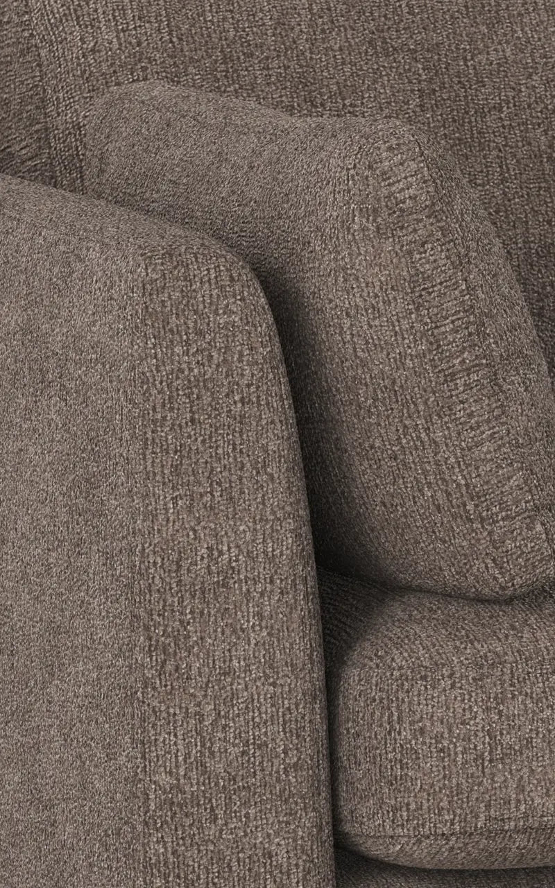 Rowico Home Corwin Corner Sofa 2.5+2.5-Seater Open End Right Greg #7 Dark Beige 266x226x83 cm